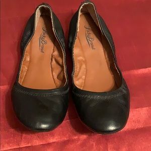 Lucky Brand Black Flats Size 9b